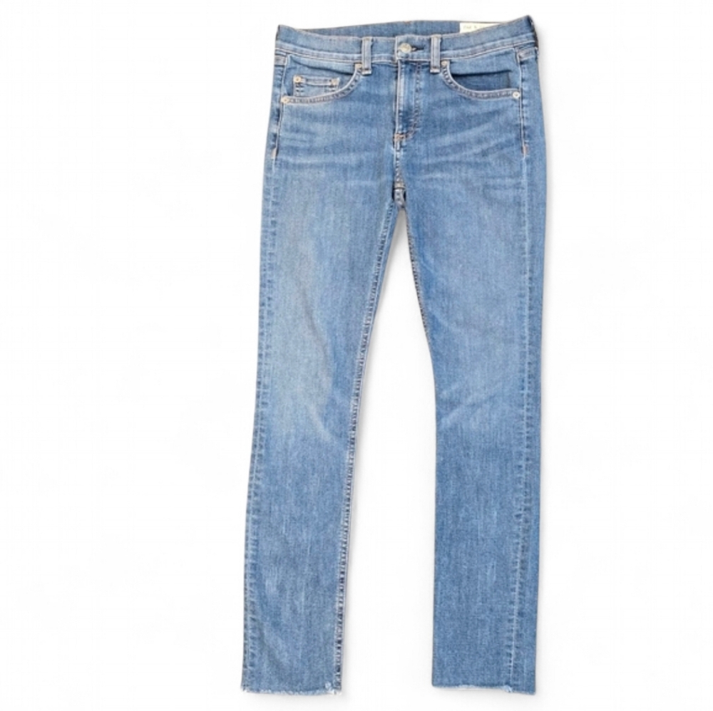 Rag & Bone Ankle Skinny Vintage Slim Jeans Raw‎ Hem Size 26